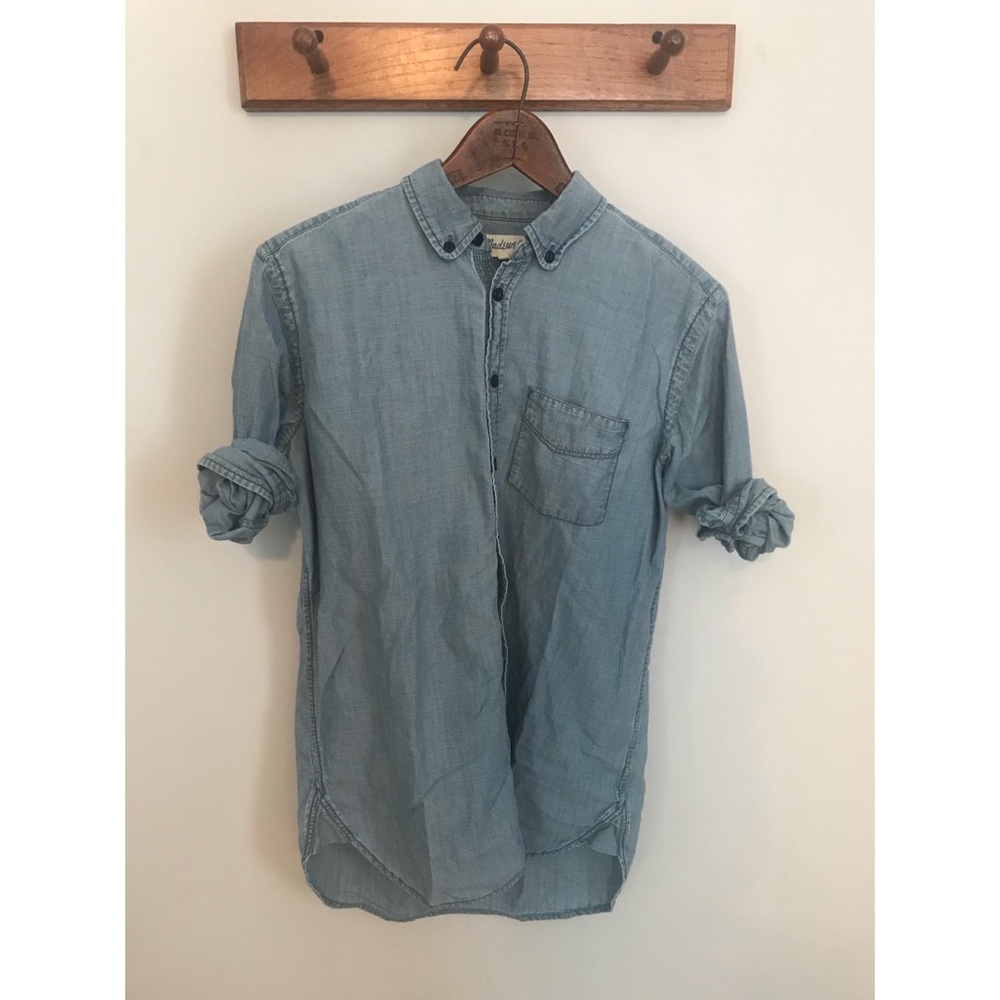 Madewell Chambray Oversized Boyshirt Sz XS